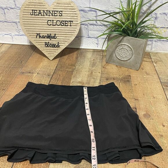 Lululemon Run Pace Setter Skirt Skort Black - Picture 10 of 14